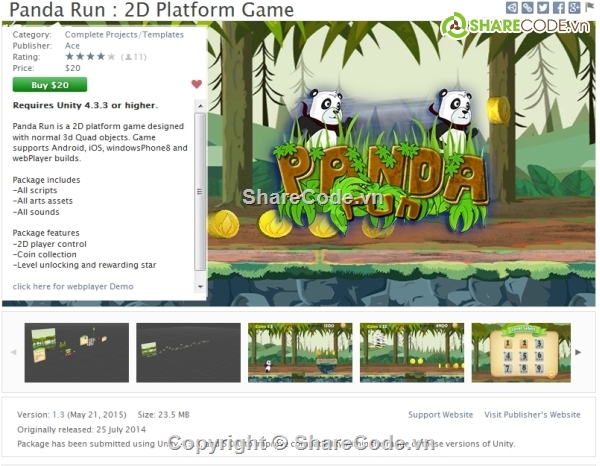 runner game unity,source code unity,code unity,source game unity,code game unity,Panda Run